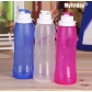 Medical-grade 500ml Folding Silicone Water Bottle for Hiking Portable Water Bag for Outdoor Running